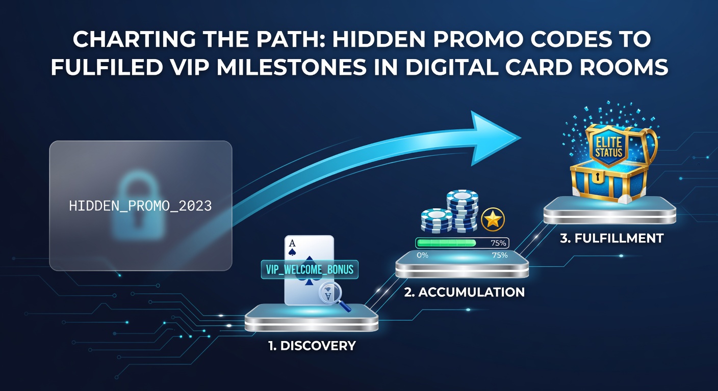 Digital card room dashboard displaying promo code redemption screen and loyalty progress tracker