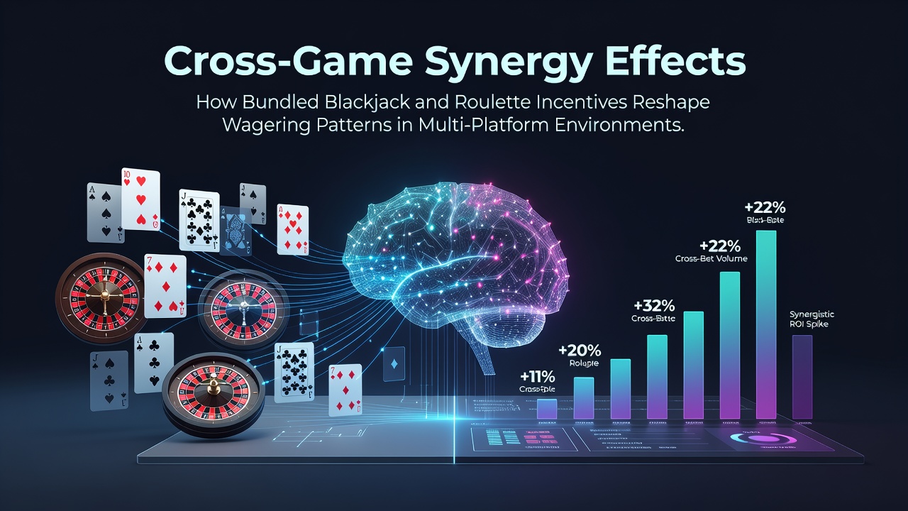 Illustration of bundled blackjack and roulette incentives across desktop and mobile casino platforms